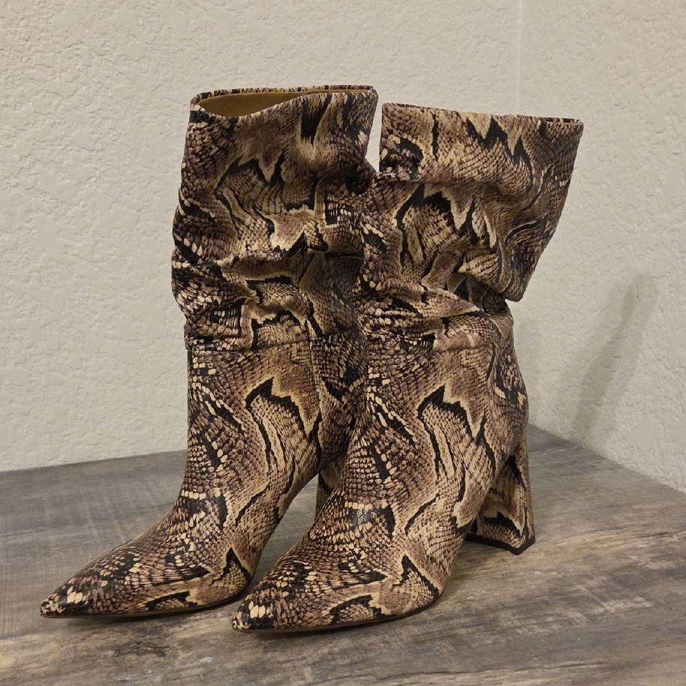 Snakeskin Pattern Women's Boots